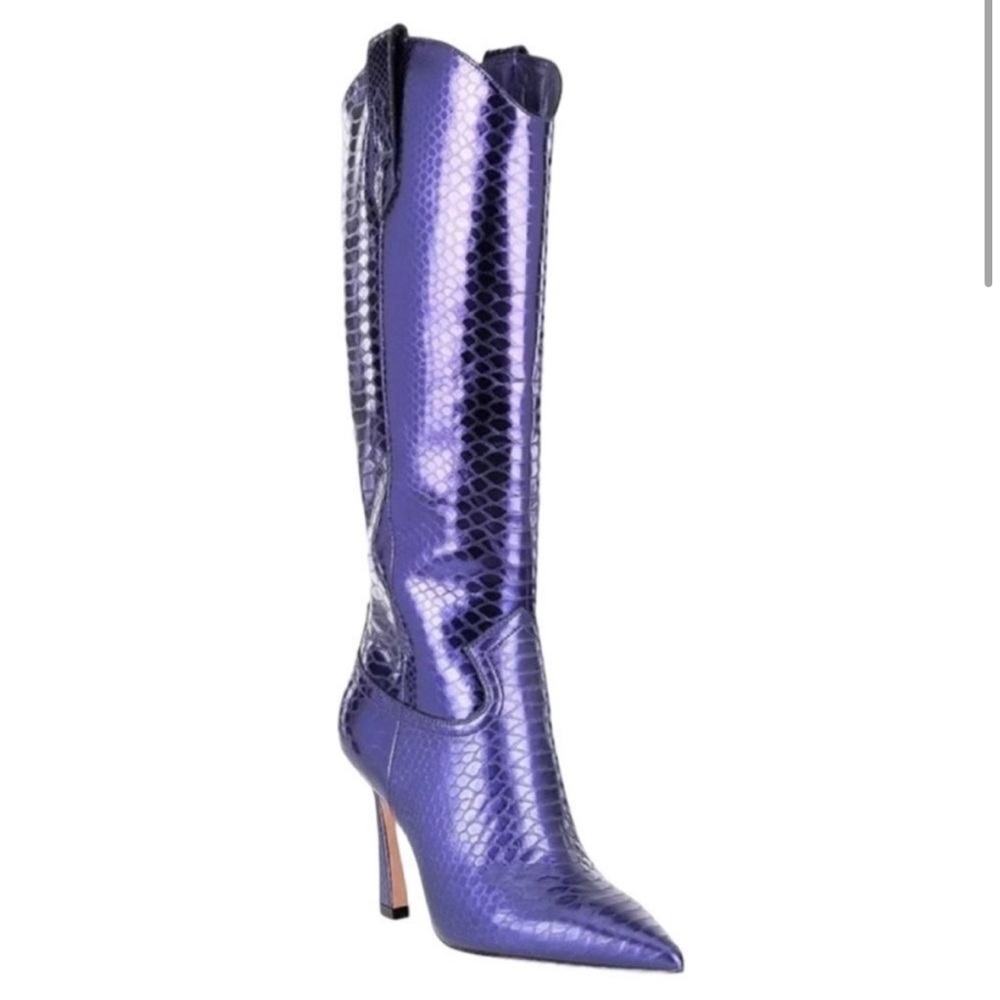 Antonio Melani Metallic Cowboy Boots